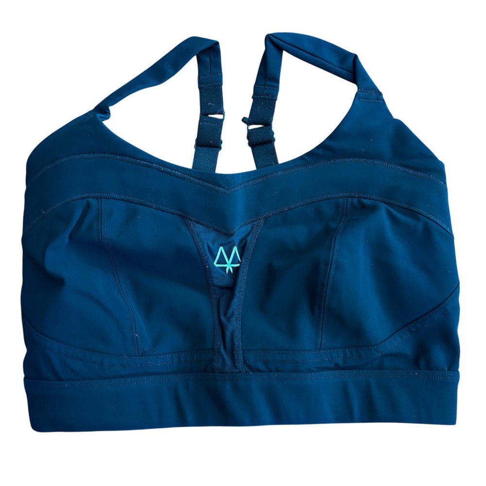 Maaree Solidarity Black Sports Bra Size 28GG High‎ Support Wireless Opaque